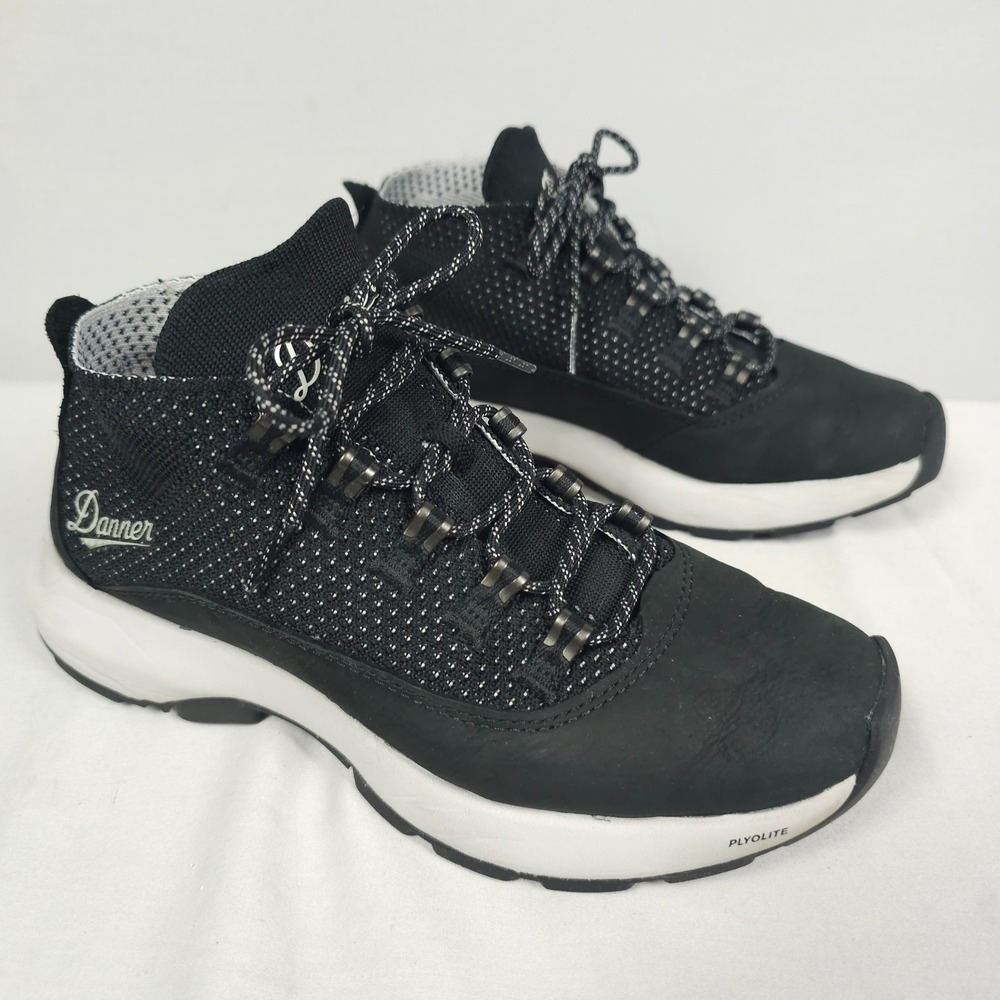 Danner Caprine 4" Hiking Shoes Women Size 6.5 Black Vapor Leather Lace Up Trail